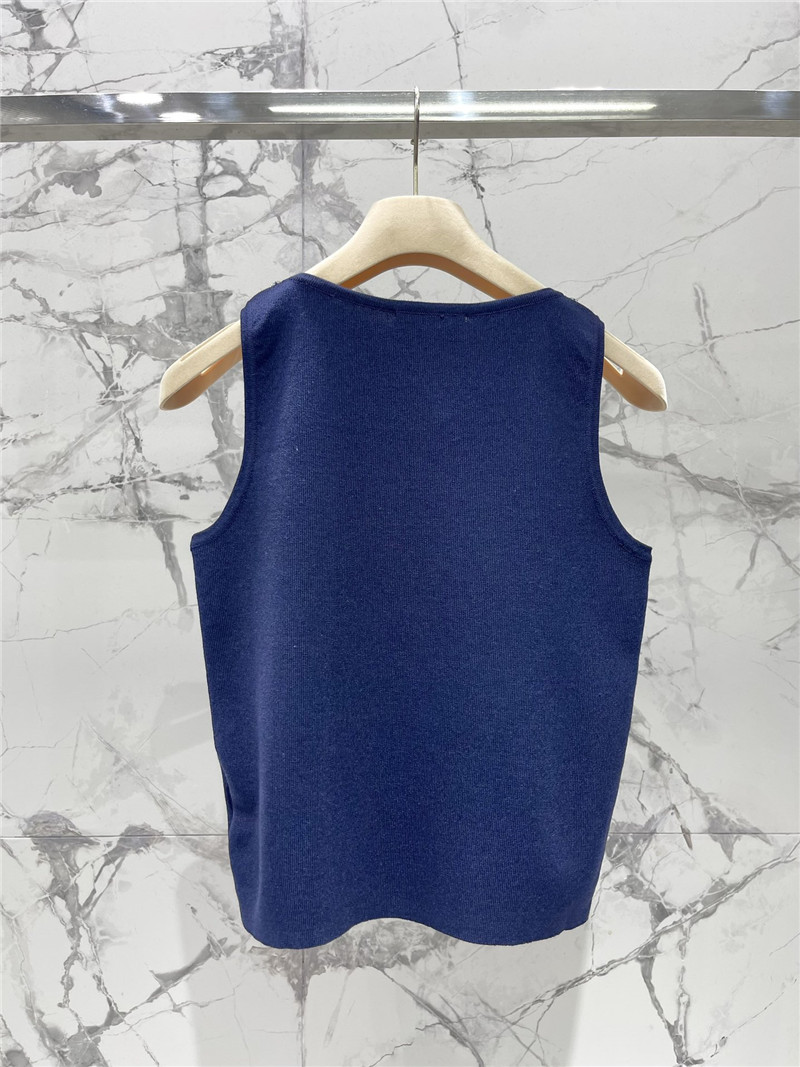 M1um1u knitted vest replica designer clothes