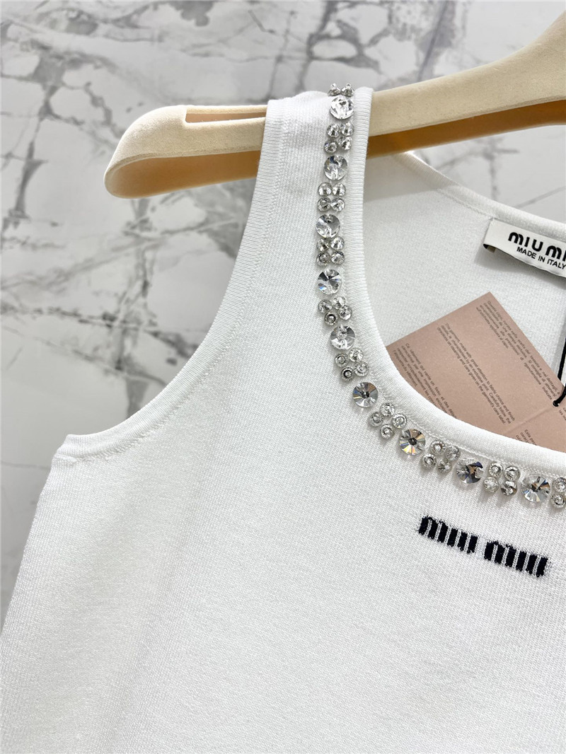 M1um1u knitted vest replica designer clothes