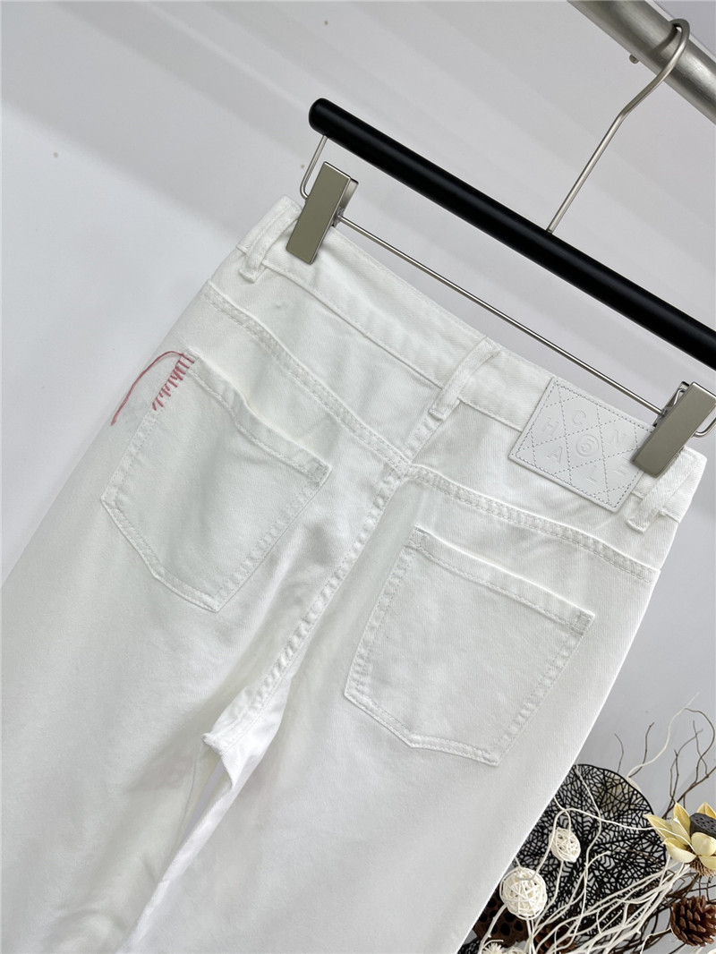 Ch**el classic embroidered jeans replicas clothes