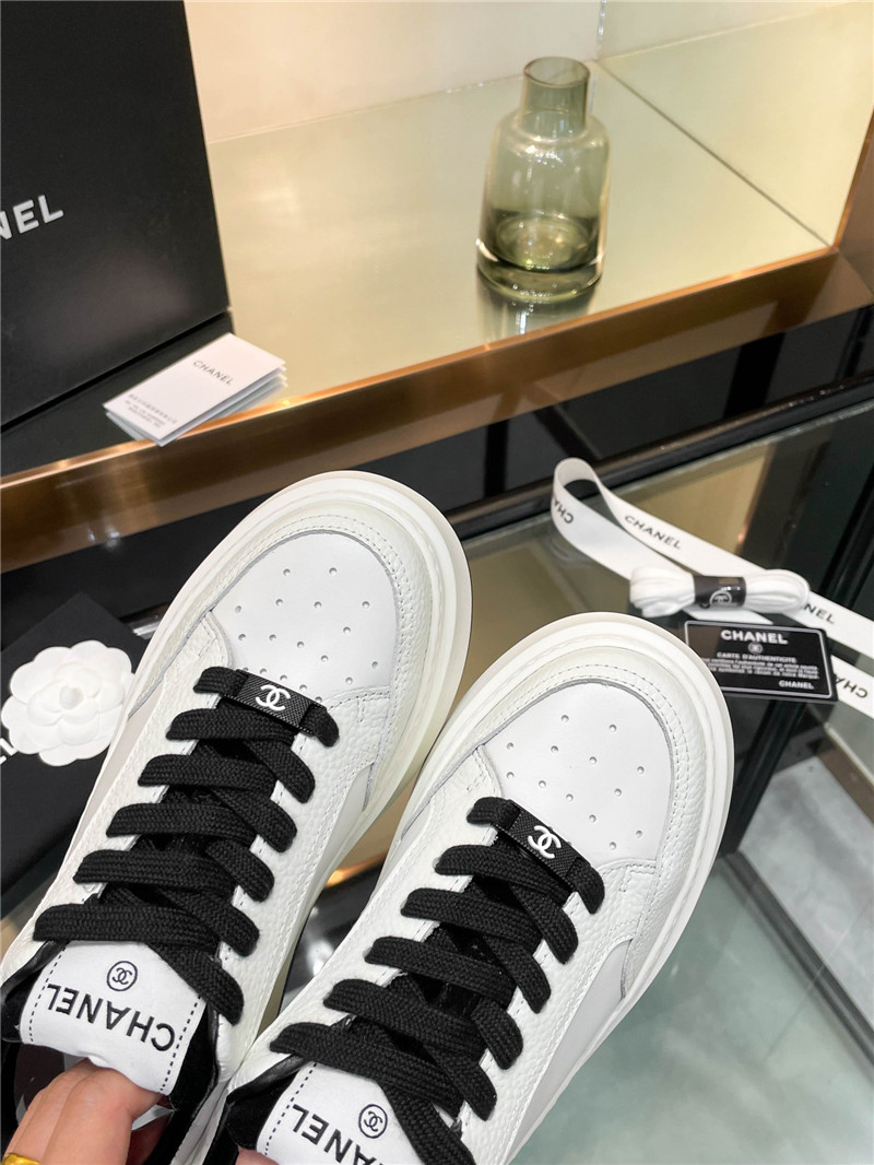 Ch**el black platform sneakers