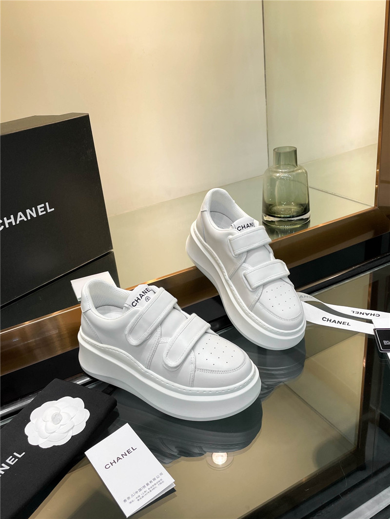 Chanel Velcro Platform Sneakers for Women