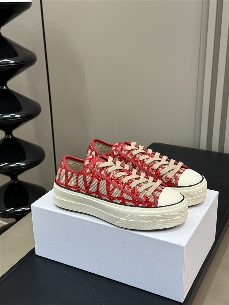 Valentino Canvas Flat Sneakers for Women