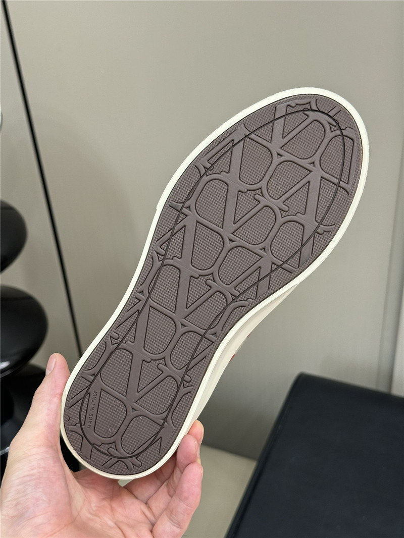 Va1e*ntin0 canvas flat sneakers for women