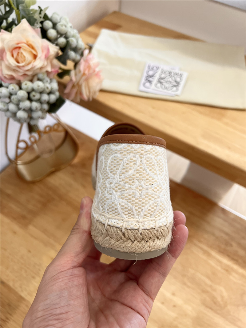 Loewe Anagram Espadrille Flat Beige