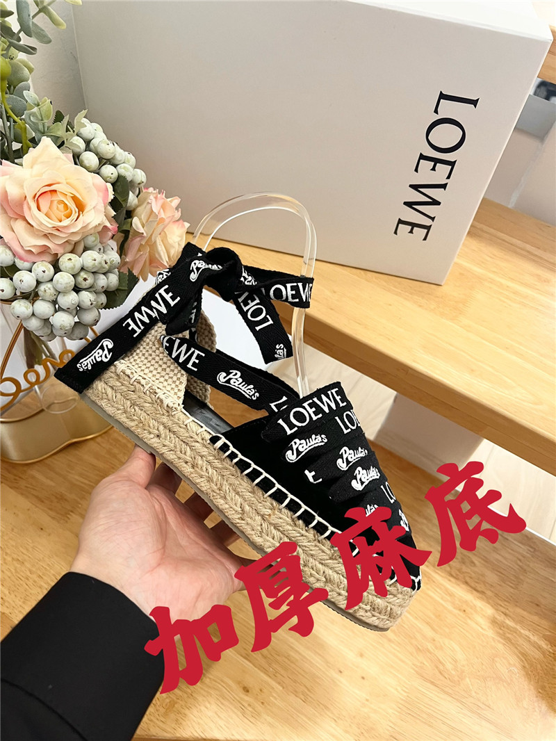Loewe Espadrilles with Rope Sandals in Black