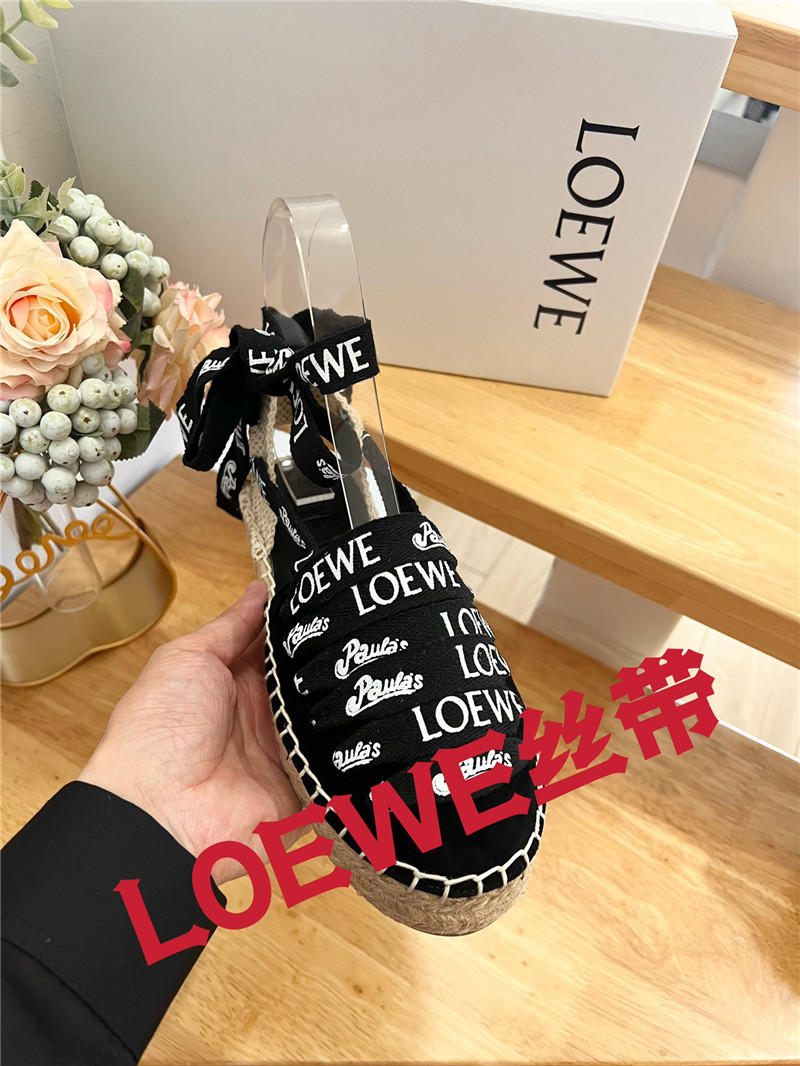 Loewe Espadrilles with Rope Sandals in Black