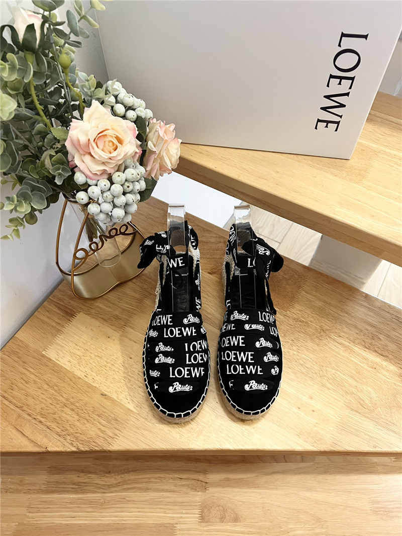 Loewe Espadrilles with Rope Sandals in Black