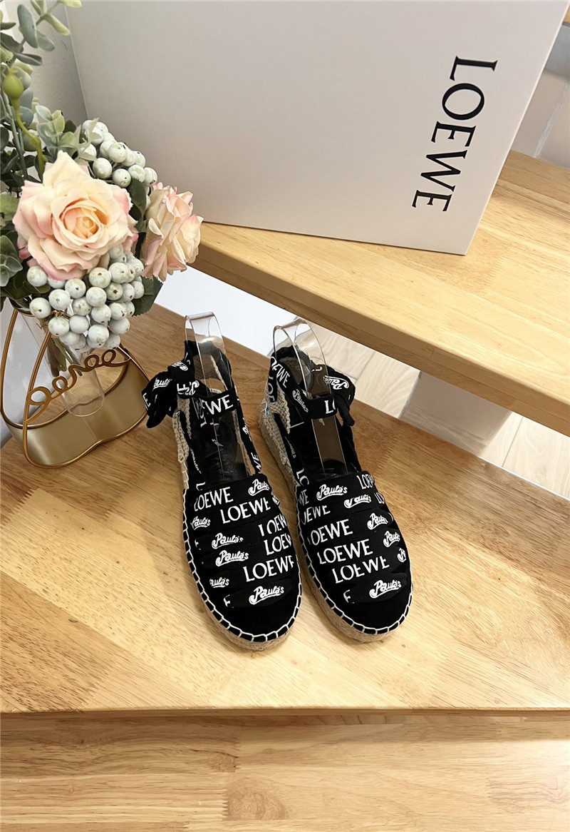 Loewe Espadrilles with Rope Sandals in Black