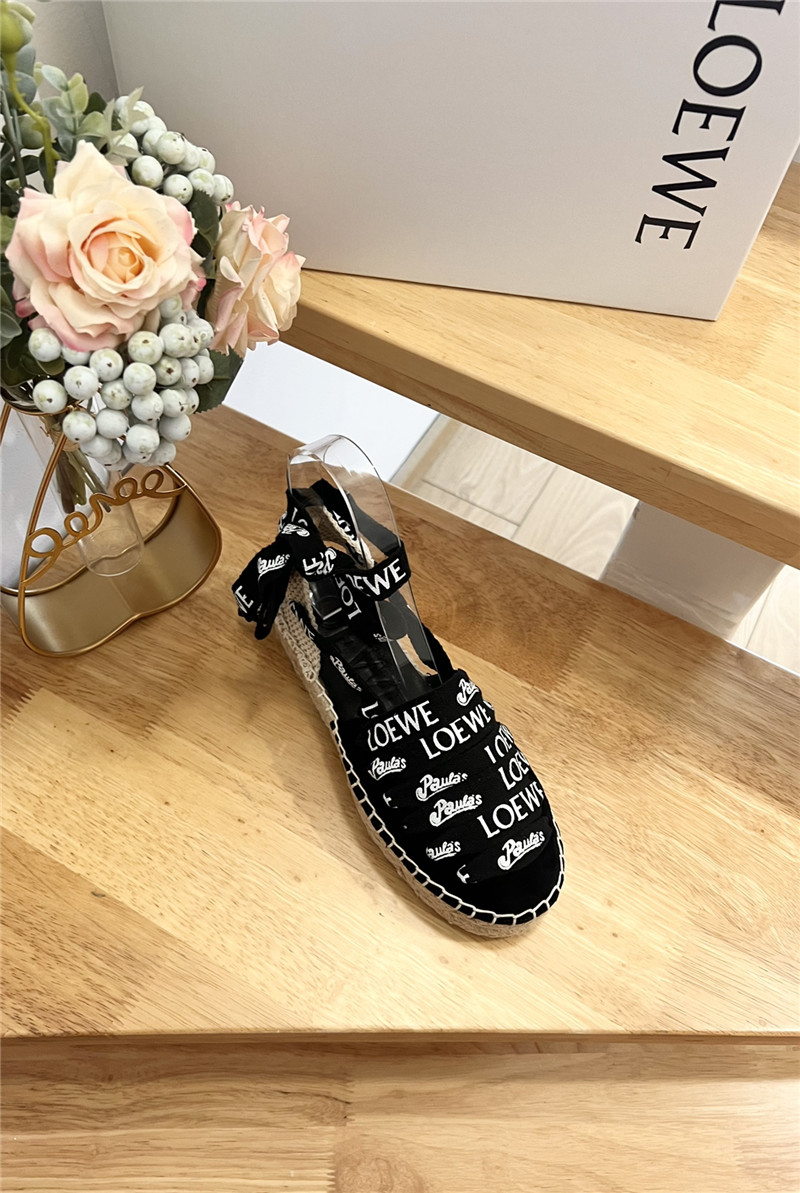 Loewe Espadrilles with Rope Sandals in Black