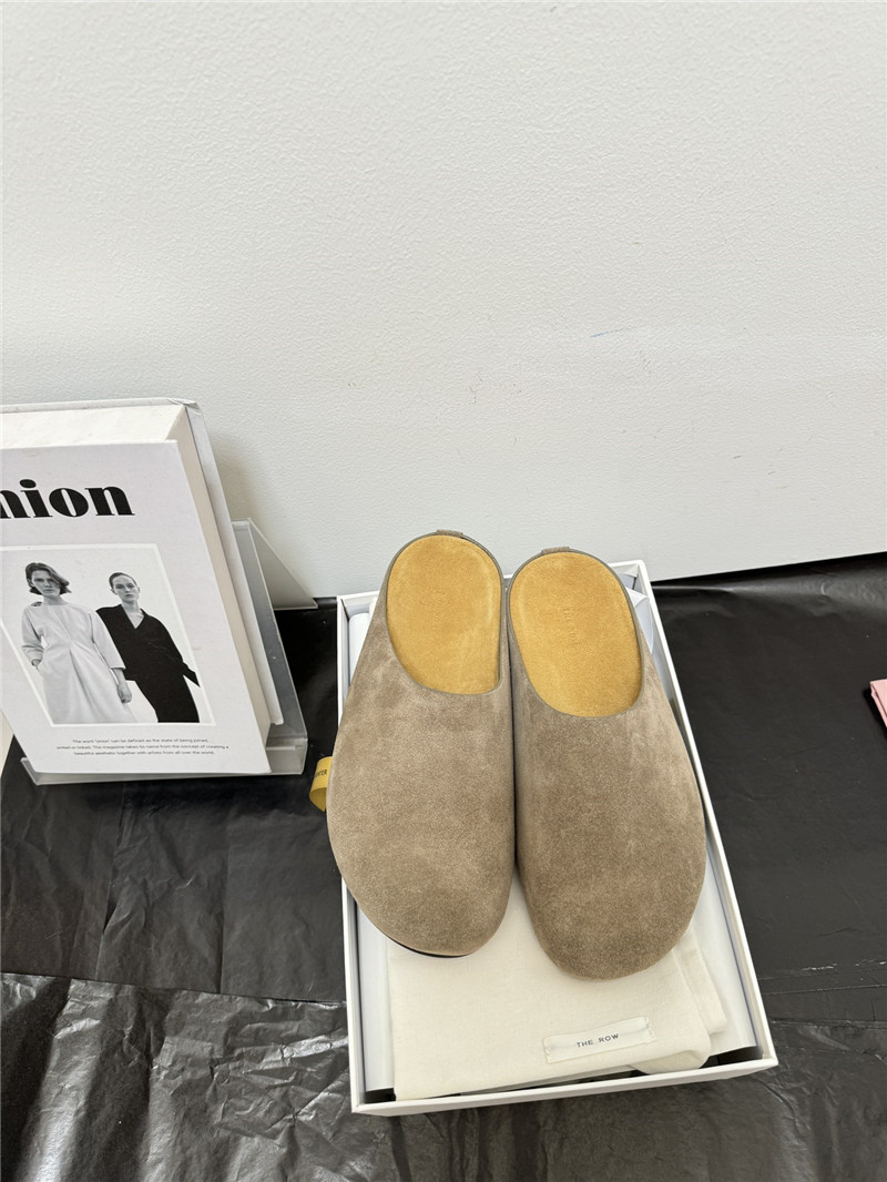 The Row Hugo Suede Mules