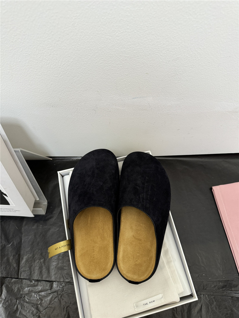 The R0w hugo suede mules black