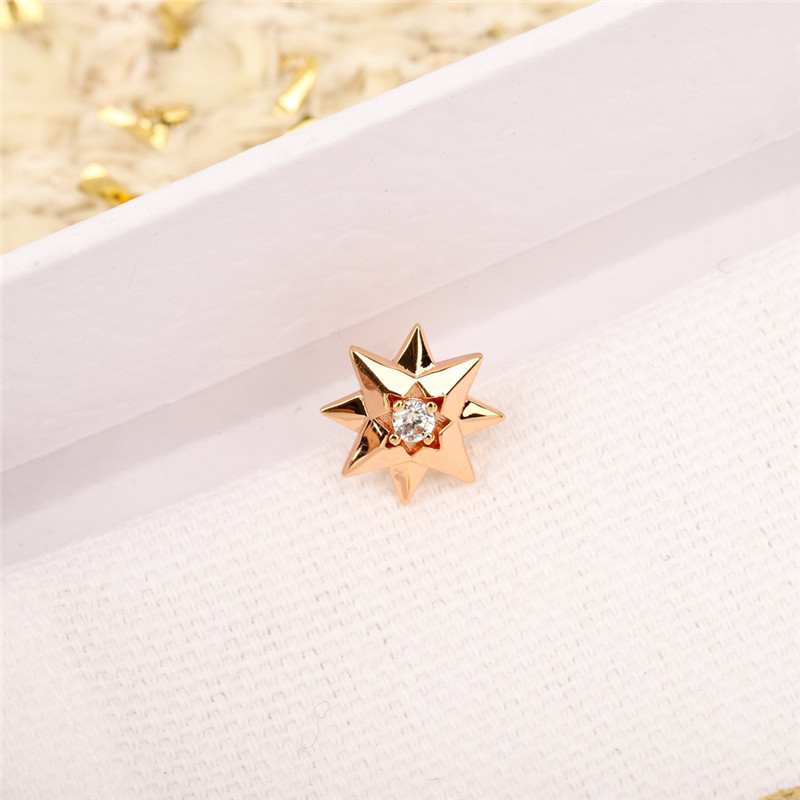 dior classic compass rose pattern earrings