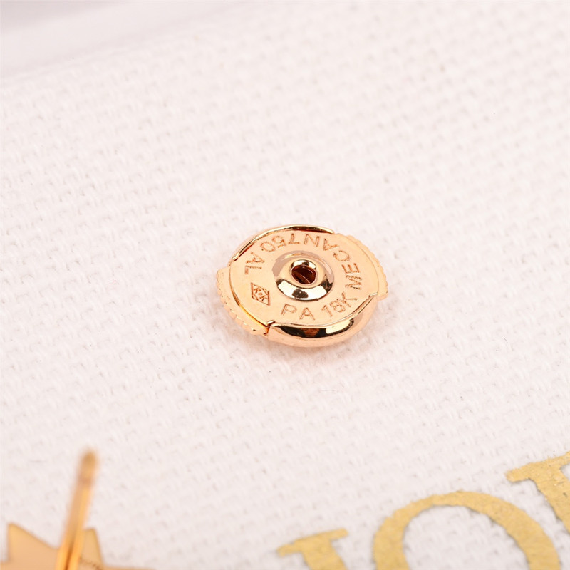 dior classic compass rose pattern earrings