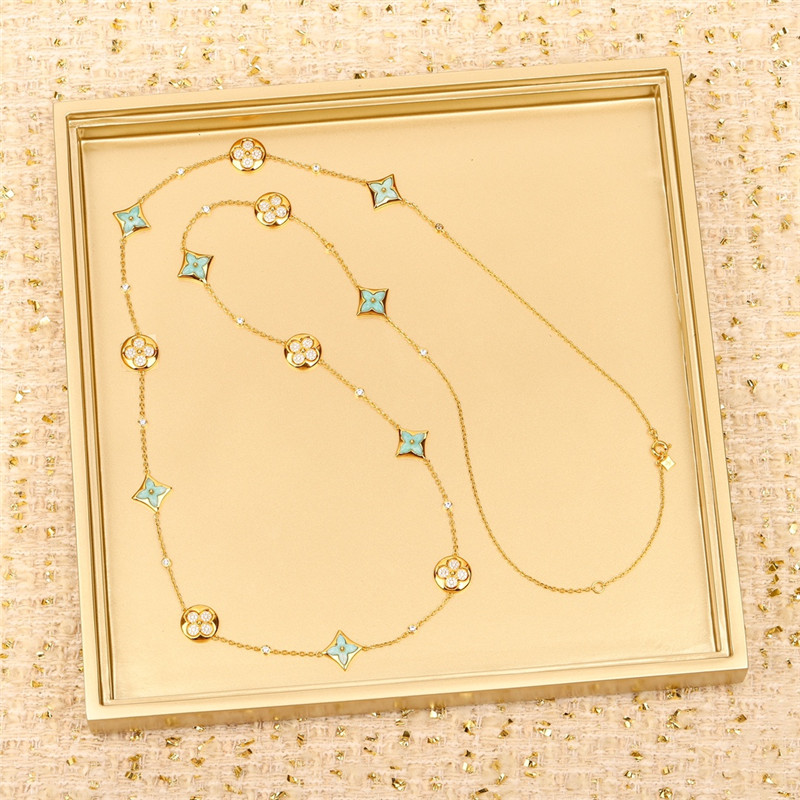 louis vuitton LV necklace sweater chain