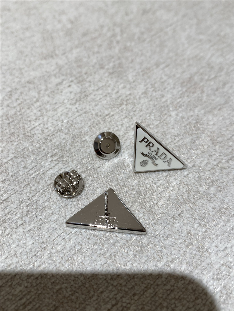 Pra*a triangle brand earrings