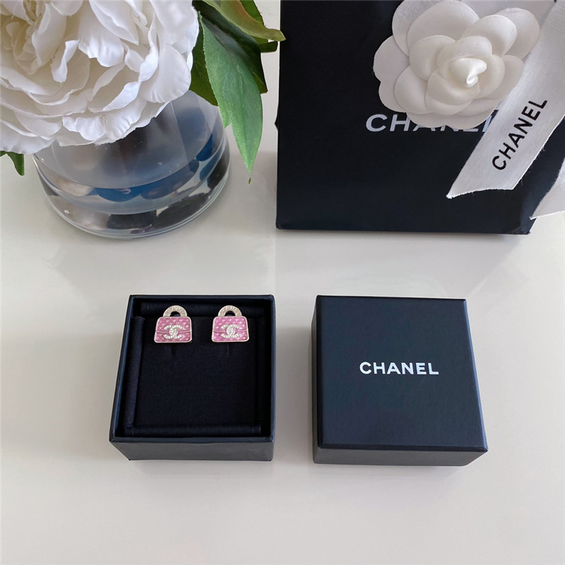 Chanel bag earrings