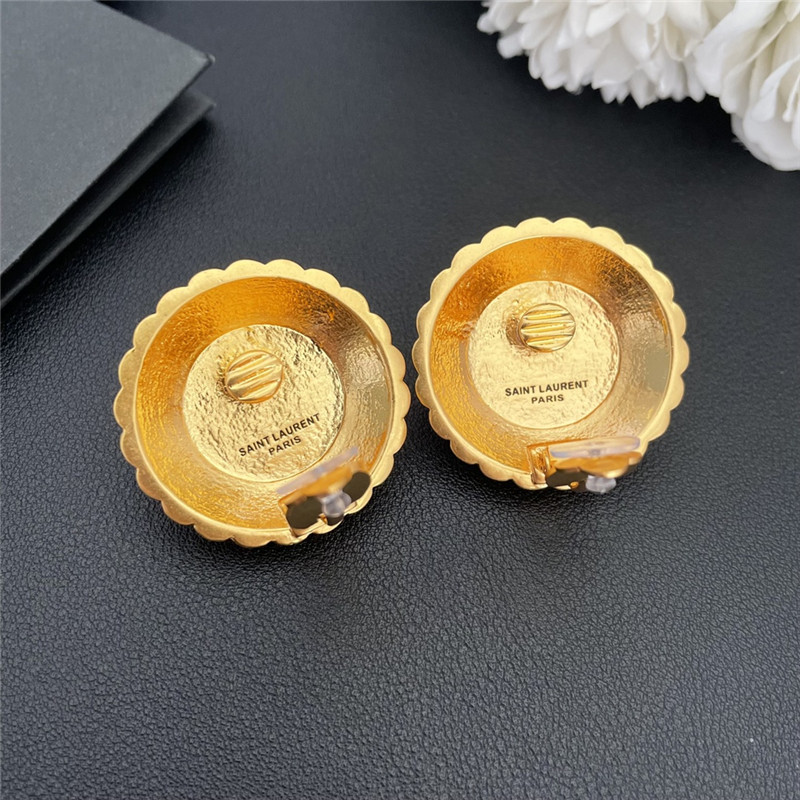 YSL vintage resin ear clip