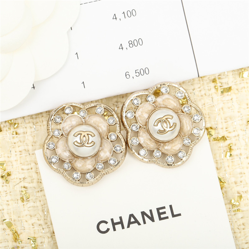 Chanel camellia franc earrings