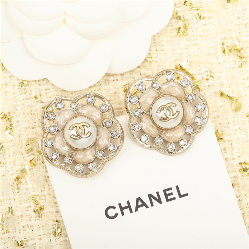 Chanel camellia franc earrings