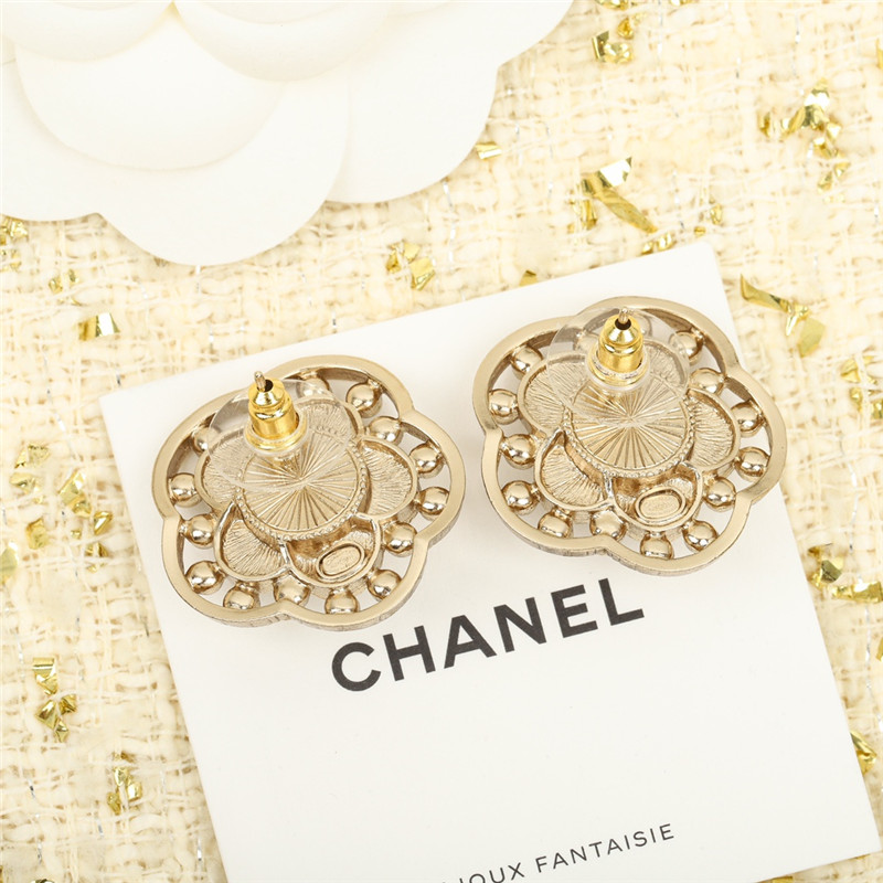 Chanel camellia franc earrings