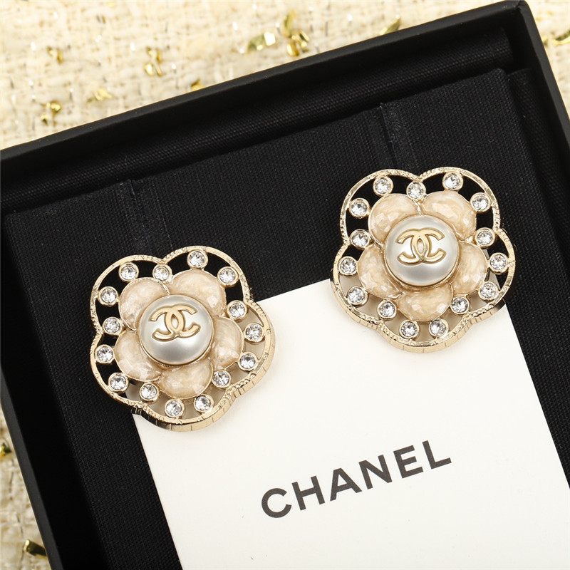 Chanel camellia franc earrings