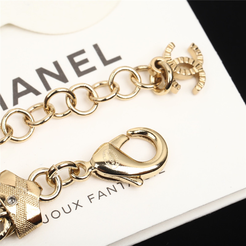 Ch**el black and white double choker necklace