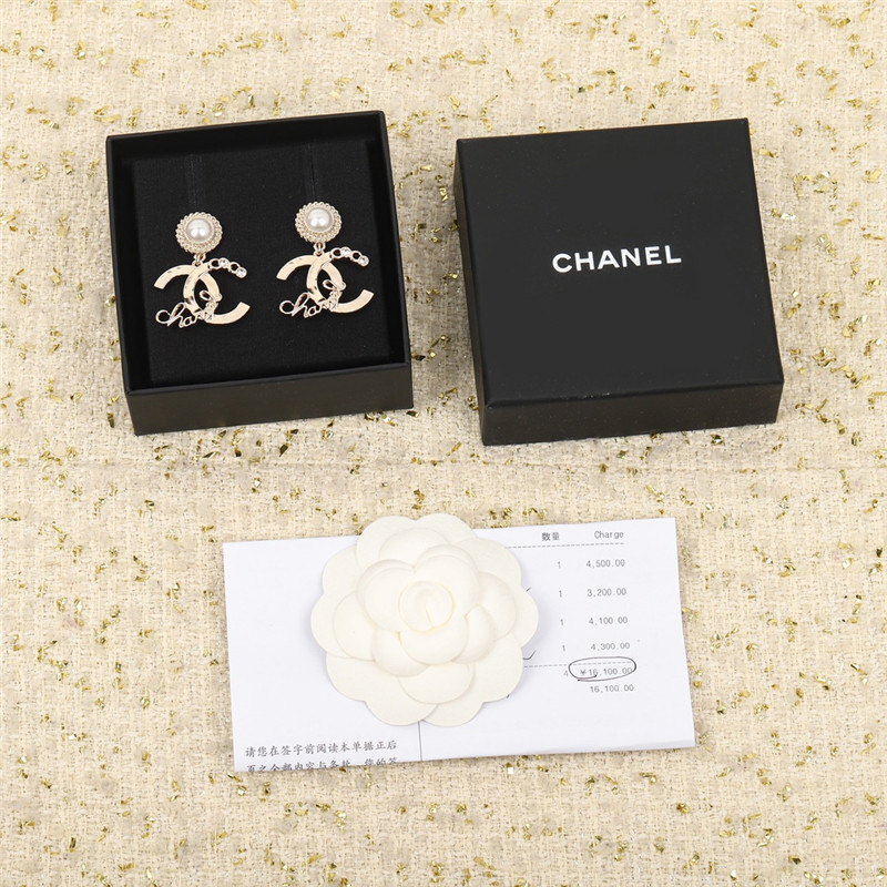Chanel double C earrings