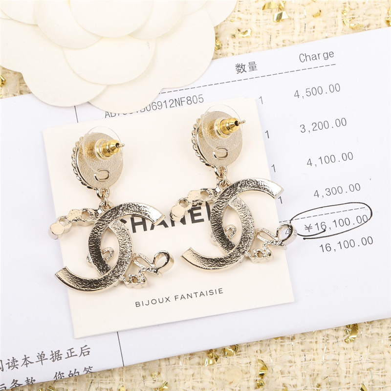 Chanel double C earrings