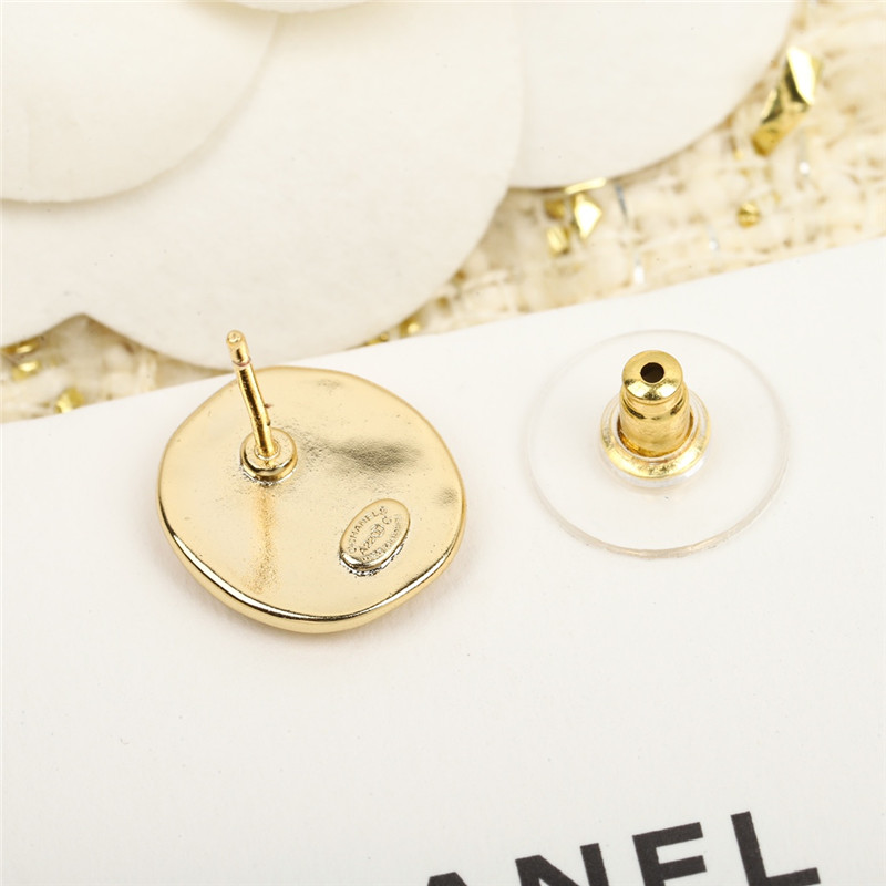 Ch**el coin double c earrings