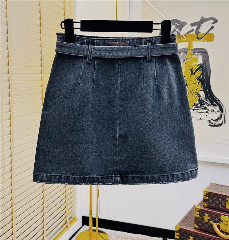 prada denim mini skirt replica clothing