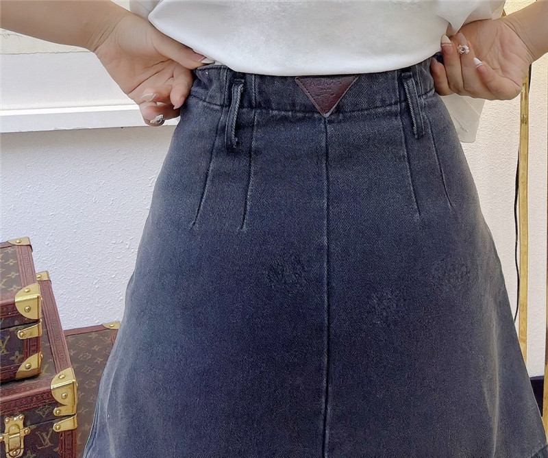 prada denim mini skirt replica clothing