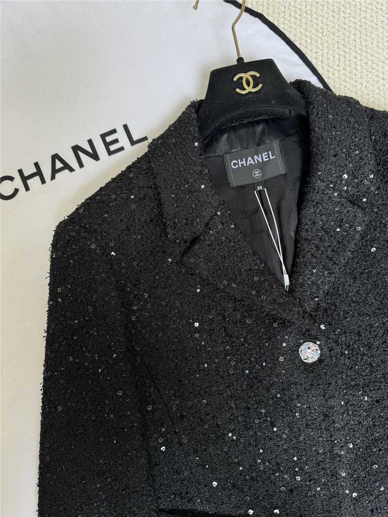 Ch**el woven blazer replica designer clothes