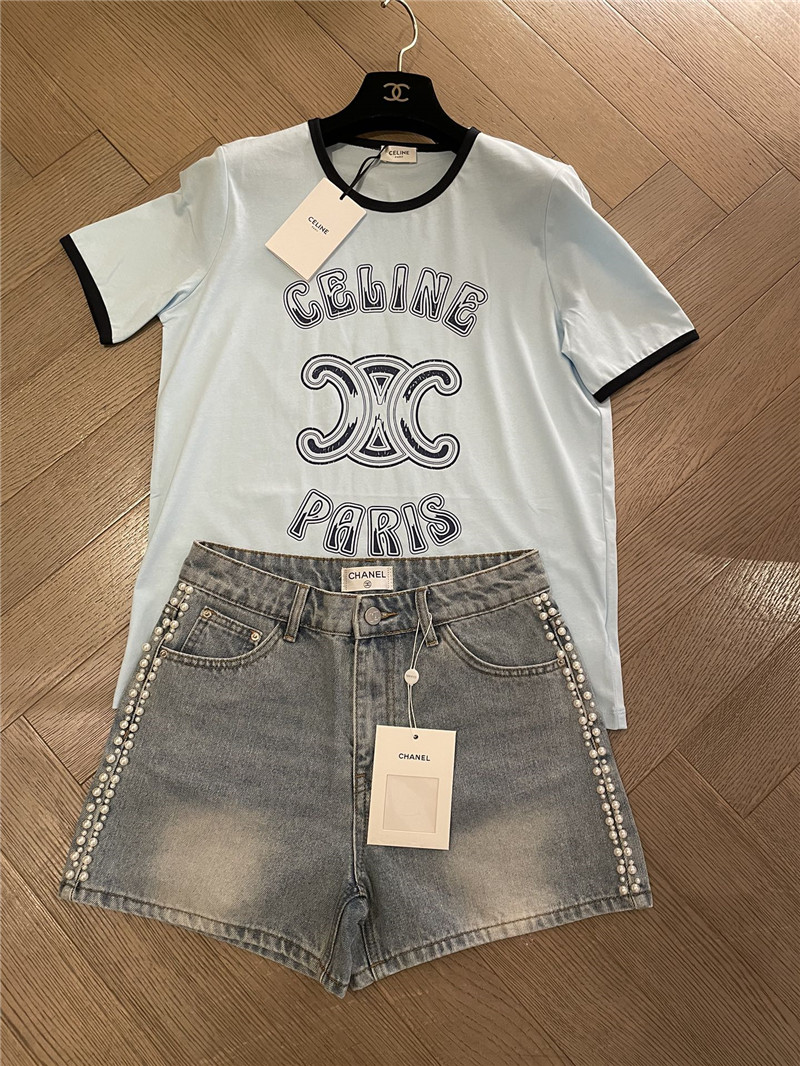 celine Arc de Triomphe short-sleeved T-shirt replica clothes