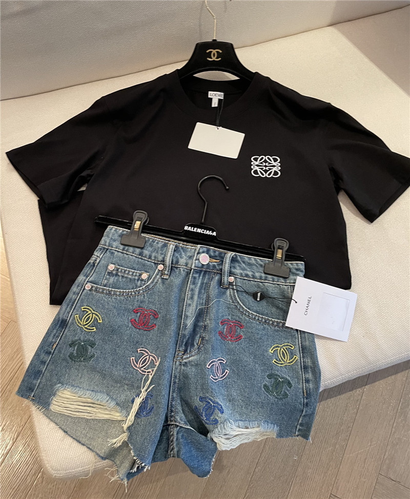 loewe fashionable round neck short sleeve replica d&g clothing