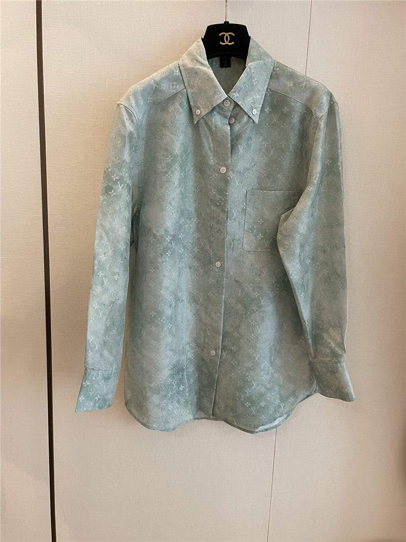 louis vuitton LV new jacquard silk shirt replica clothing