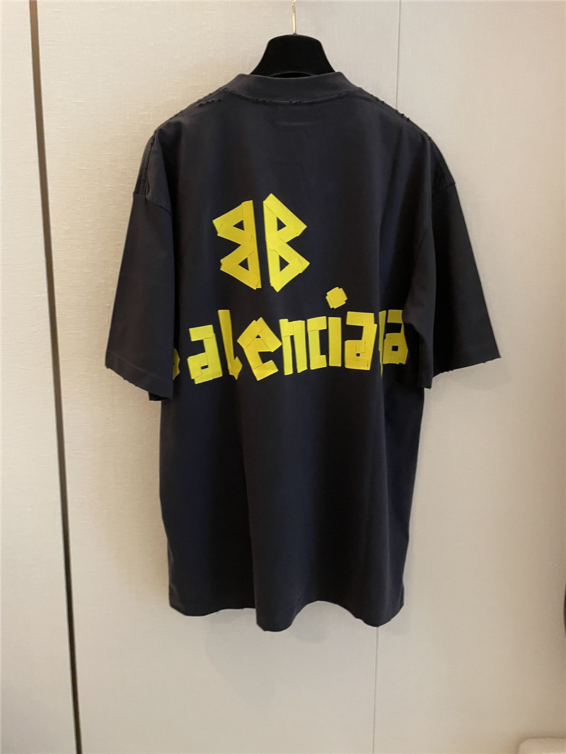 Ba1en*iaga new distressed short sleeve replica clothing sites