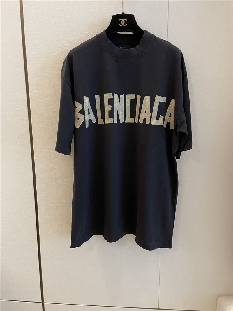 Ba1en*iaga new distressed short sleeve replica clothing sites