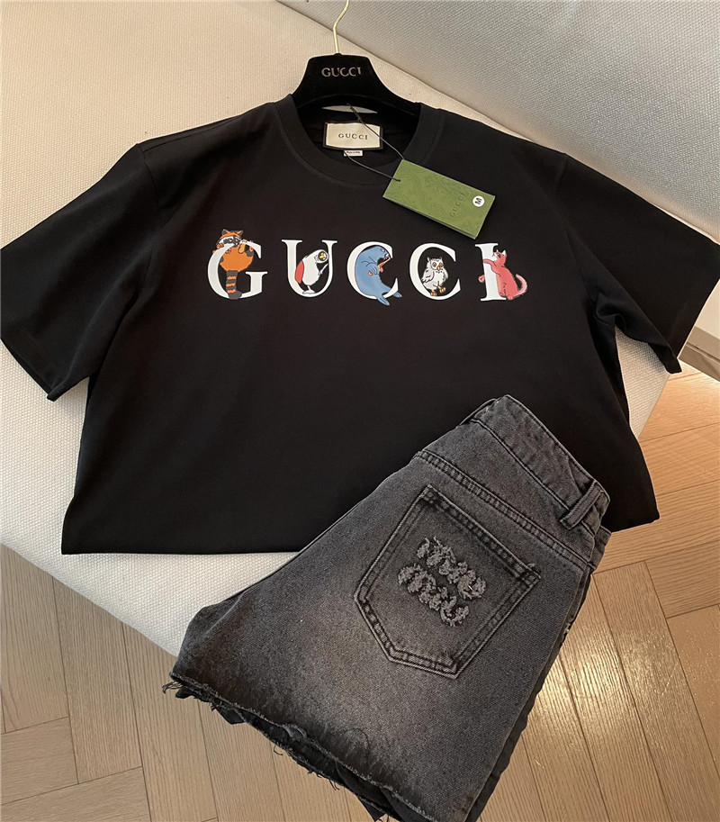 Gvc*1 animal print short sleeve replica d&g clothing