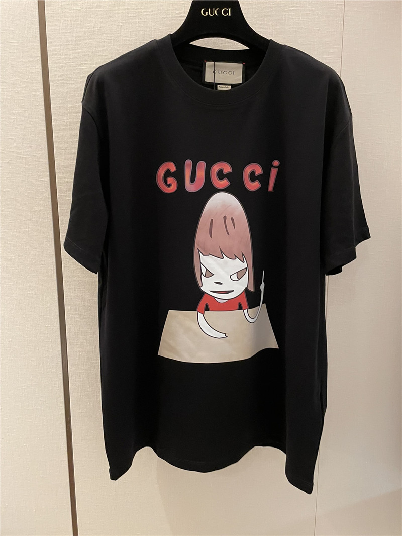 Gucci funny little girl short sleeve replica designer clothing websites