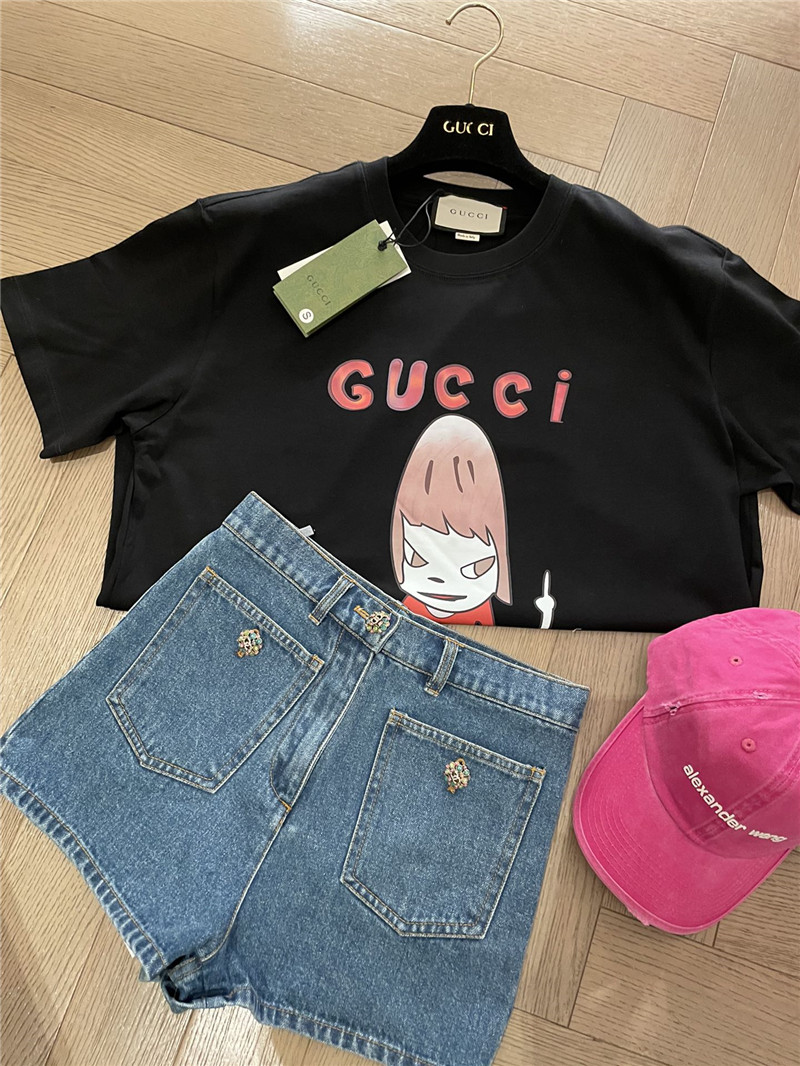 Gvc*1 funny little girl short sleeve replica designer clothing websites