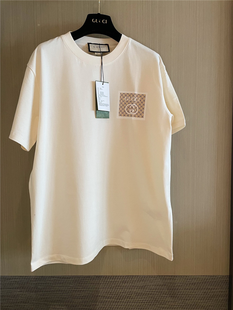 Gucci pure cotton short sleeve replica designer clothes