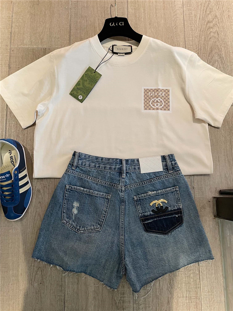 Gvc*1 pure cotton short sleeve replica designer clothes