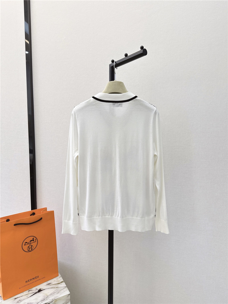 H**me5 horse printed cardigan in white