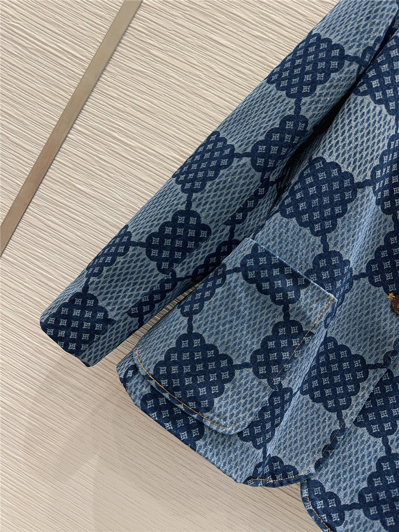 l0vis Vvtt0n lv washed denim blazer replica clothing