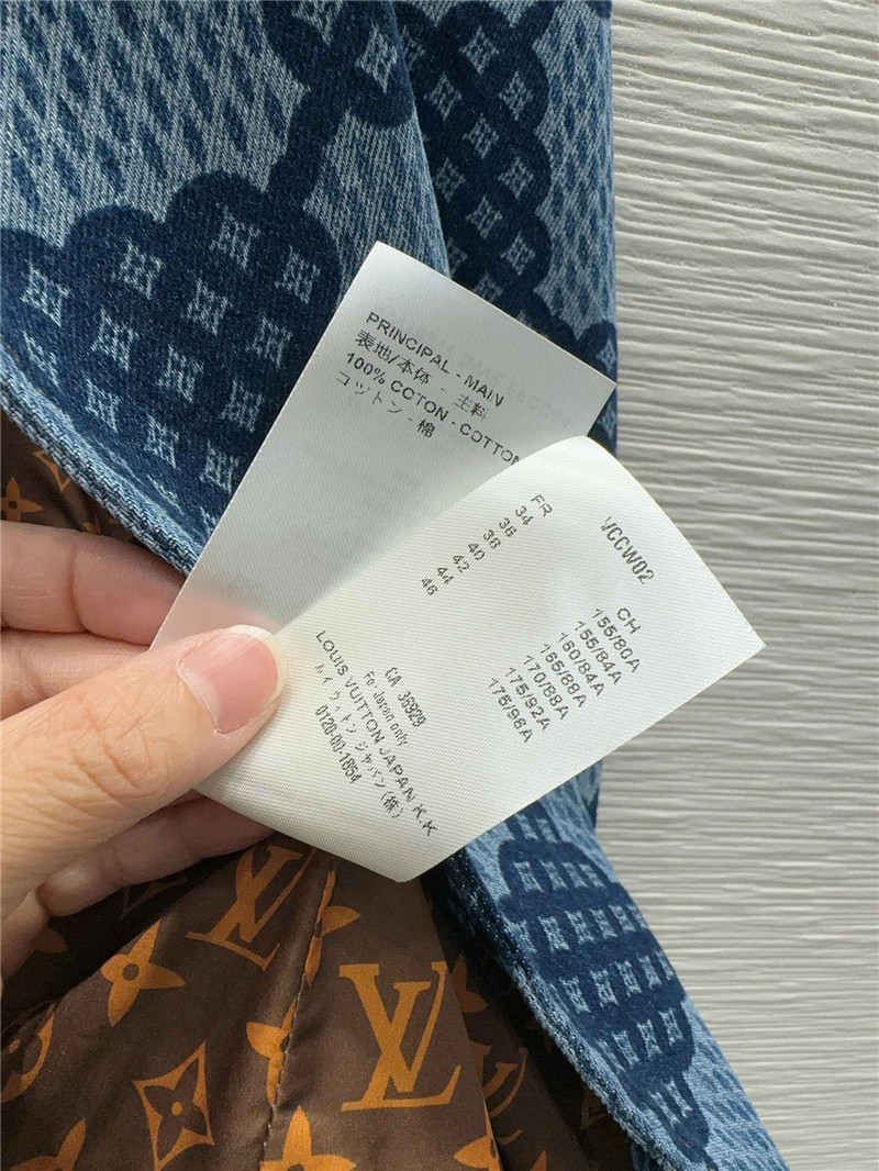 l0vis Vvtt0n lv washed denim blazer replica clothing