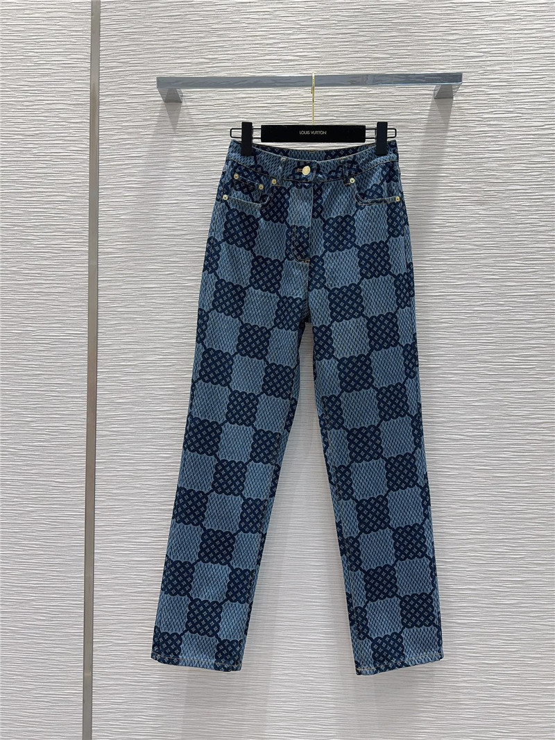 louis vuitton LV denim jeans replica designer clothes