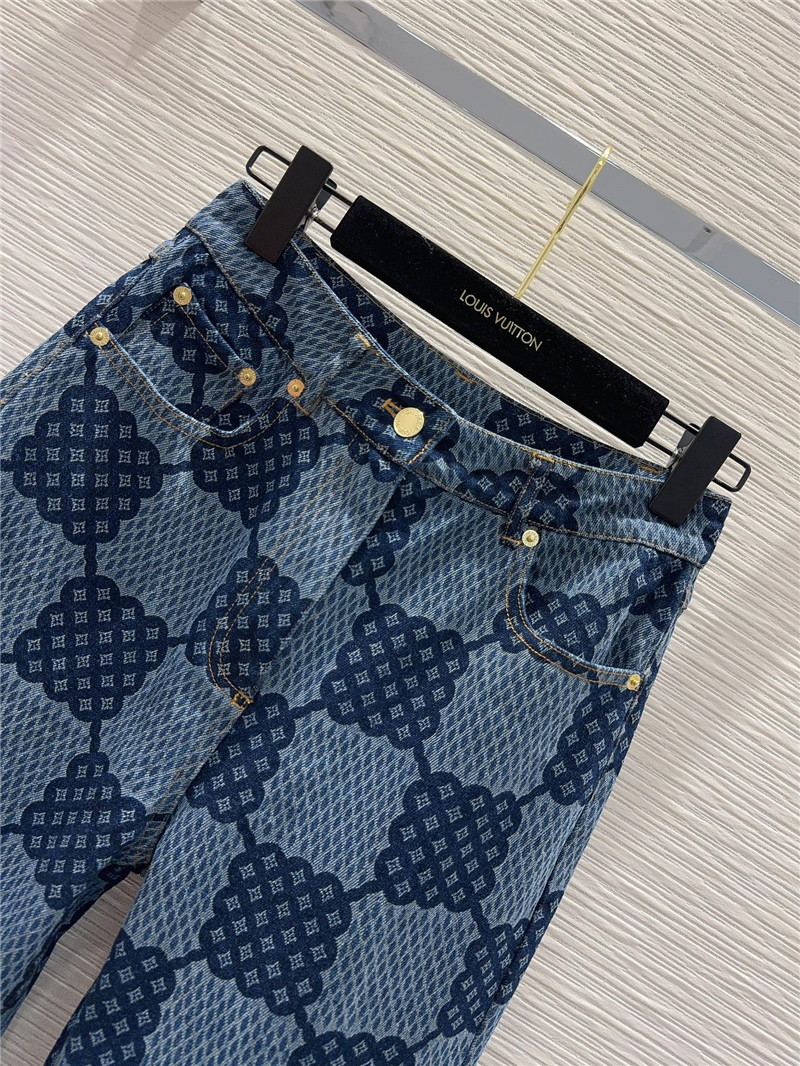 louis vuitton LV denim jeans replica designer clothes