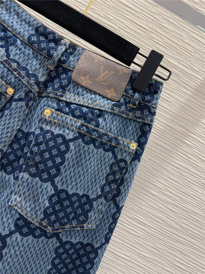 louis vuitton LV denim jeans replica designer clothes
