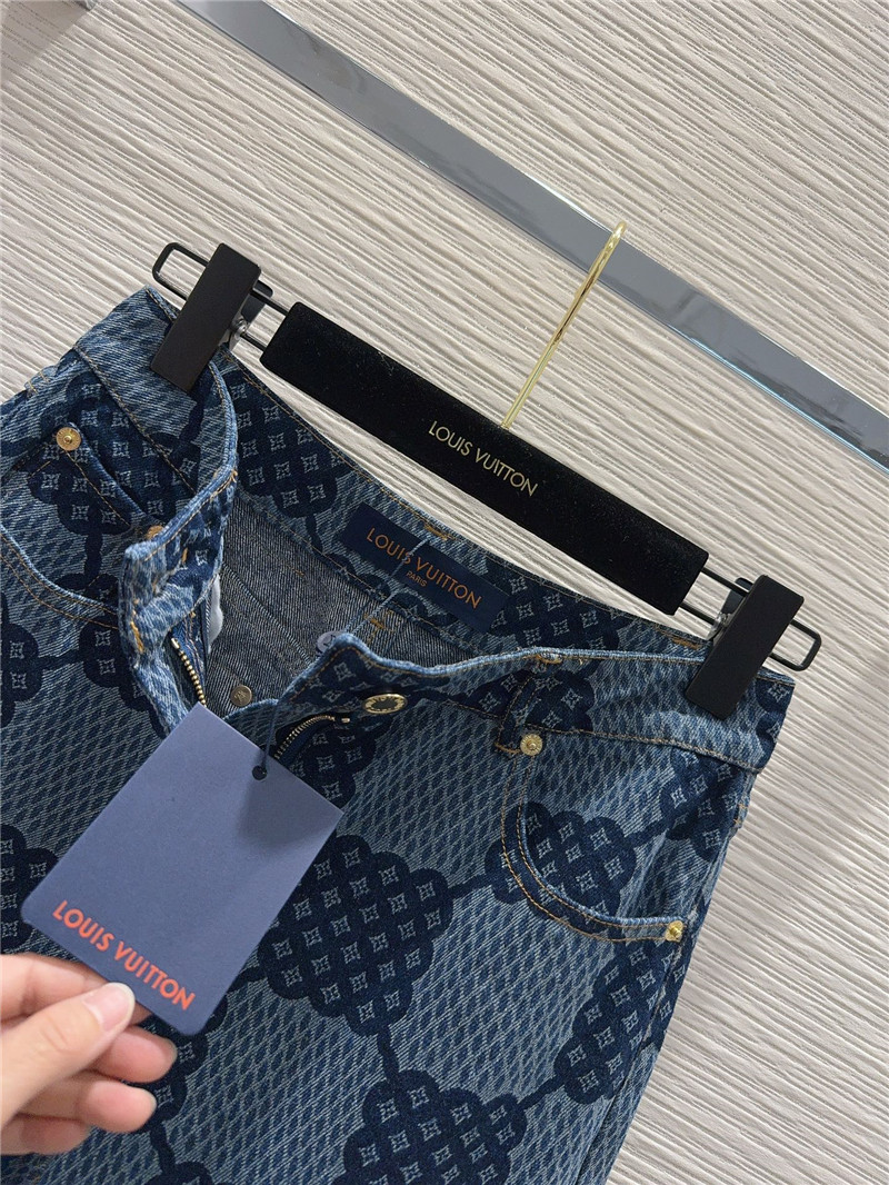 louis vuitton LV denim jeans replica designer clothes