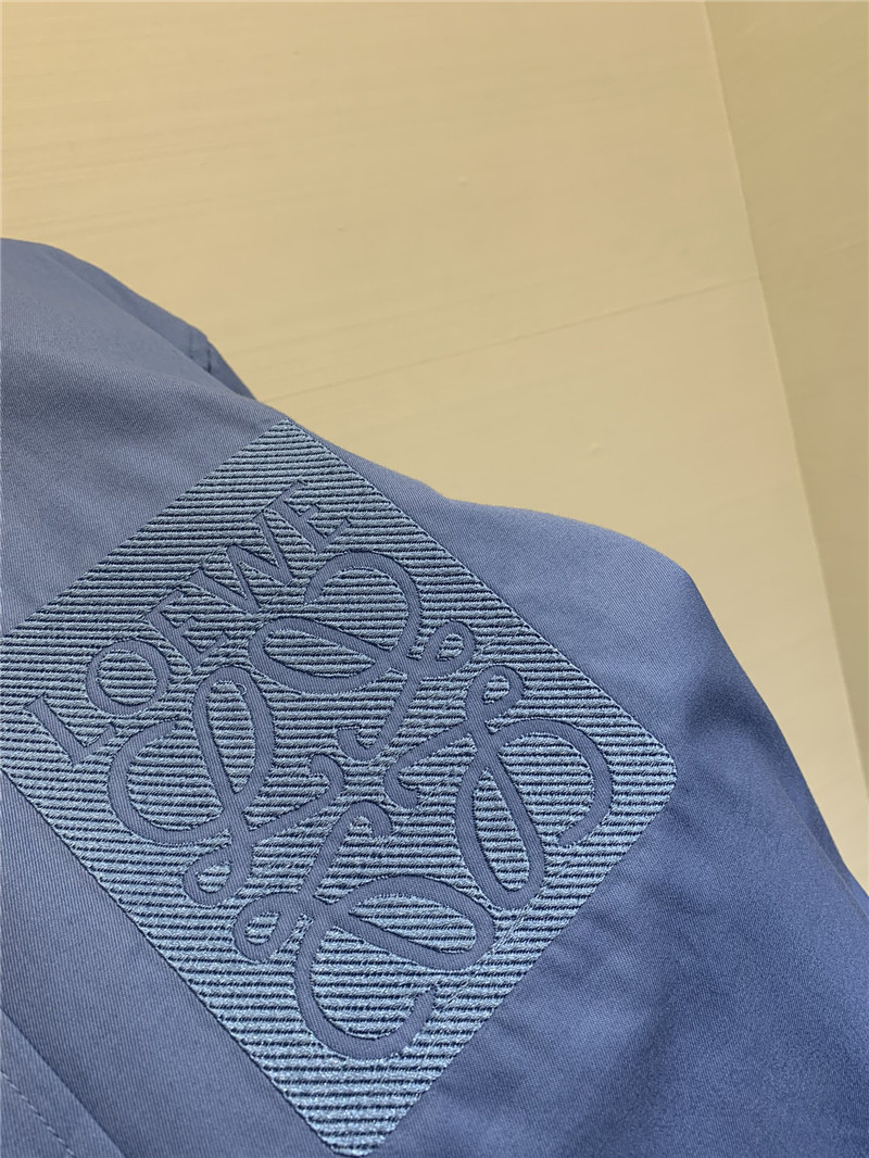 L0ew* embroidered logo cotton shirt replica d&g clothing